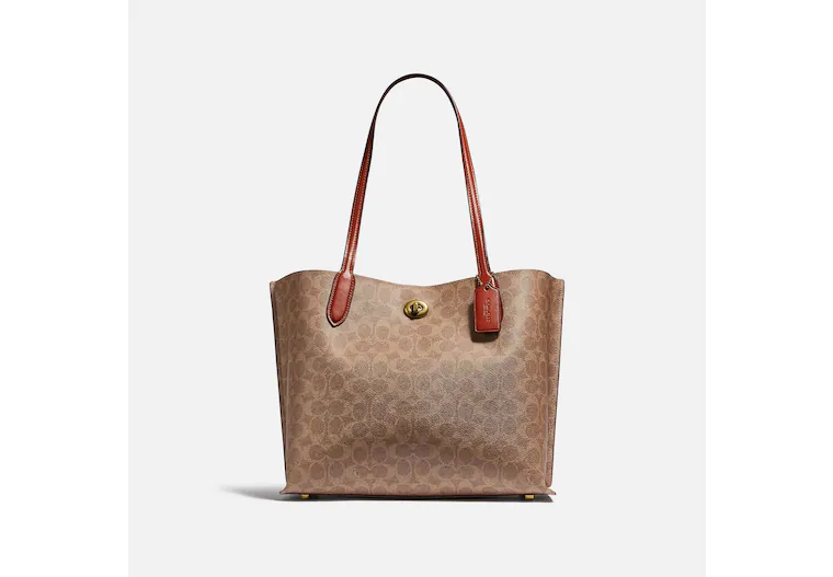 Trendy Bags For Sales Coach Willow Tote In Signature Canvas