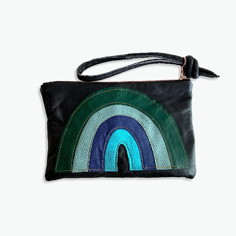 Festival Bags For Concerts And Events Abundance clutch - rainbowblues