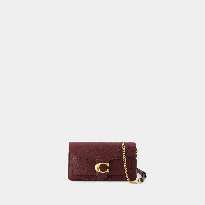 Anti-Theft And Budget-Friendly Bags Tabby Chain Clutch - Coach - Leather - Red