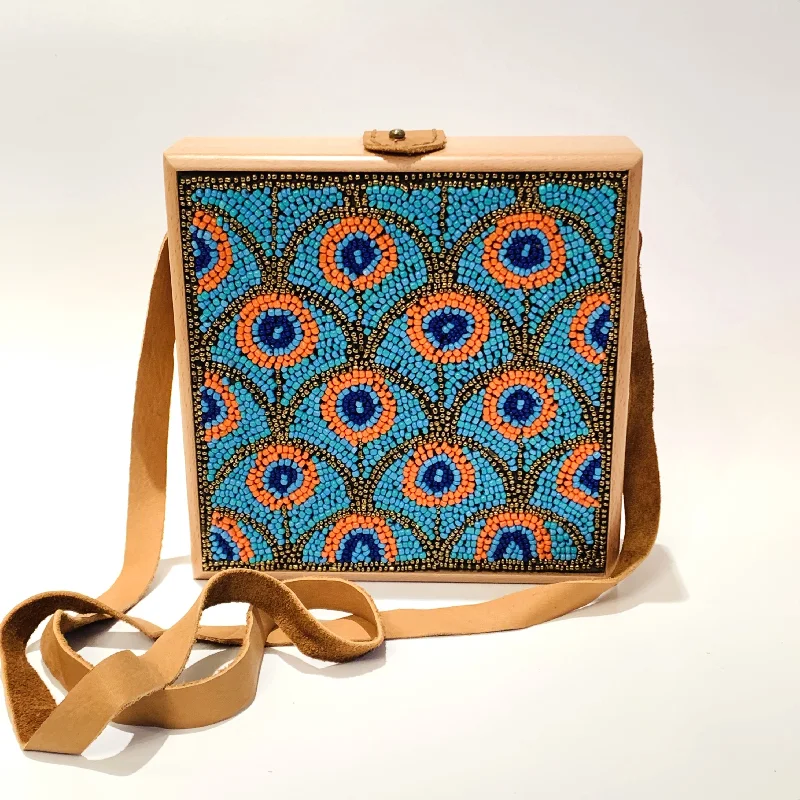 Turquoise with Orange