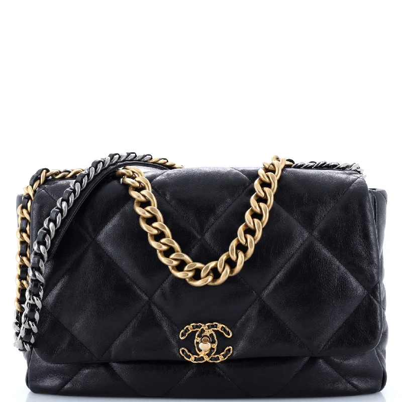 Flash Sales On Premium And High-Quality Bags 19 Flap Bag Quilted Leather Large