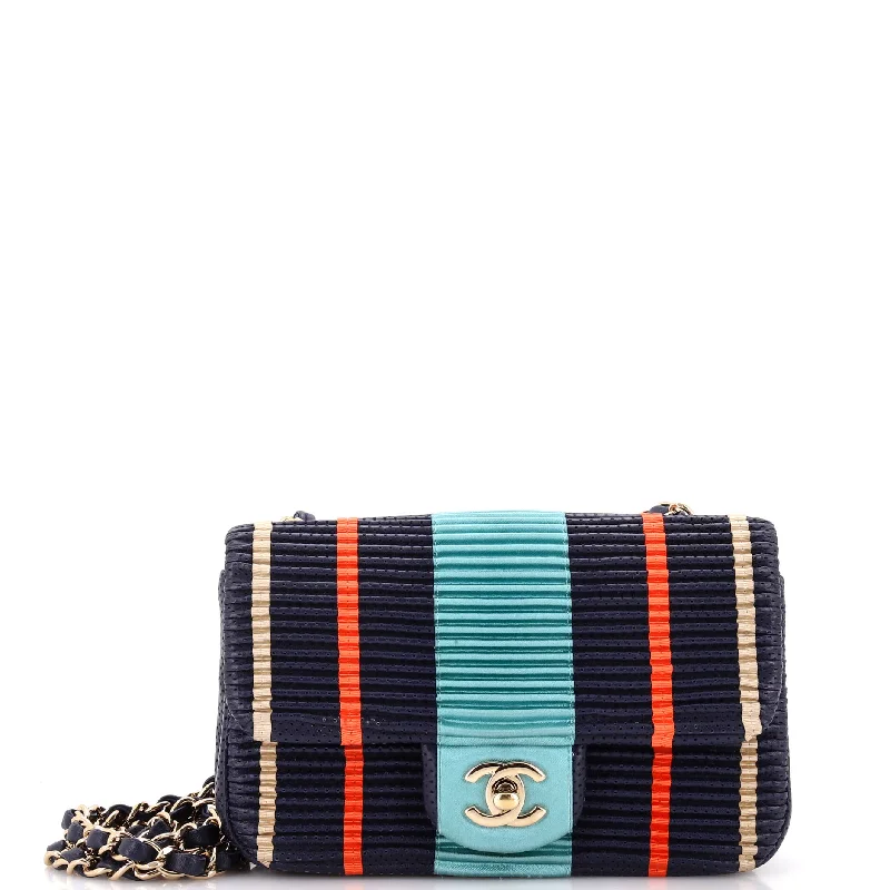 Affordable Bags For Budget Shoppers Coco Pleats Classic Single Flap Bag Printed Perforated Calfskin Mini Affordable Bags For Budget Shoppers Coco Pleats Classic Single Flap Bag Printed Perforated Calfskin Mini