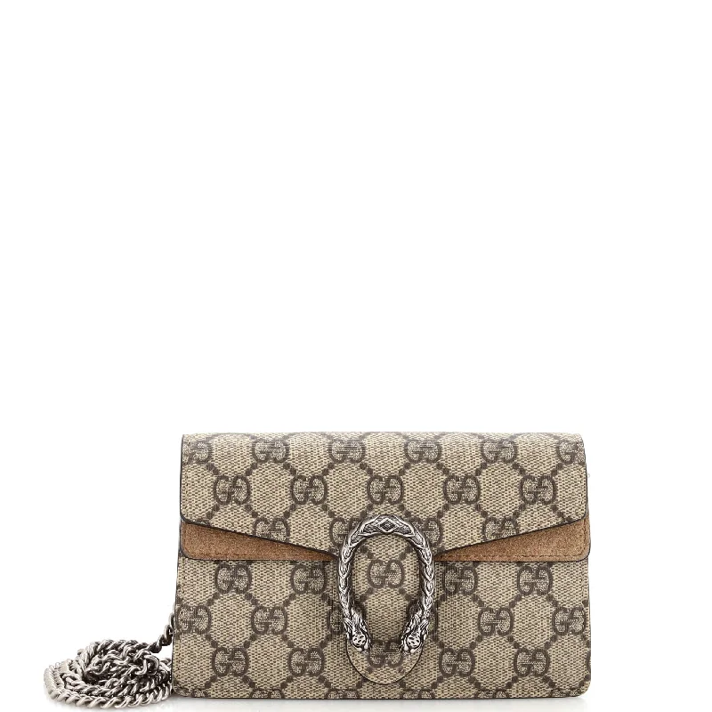 Professional Bags With Office Discounts Dionysus Bag GG Coated Canvas Super Mini