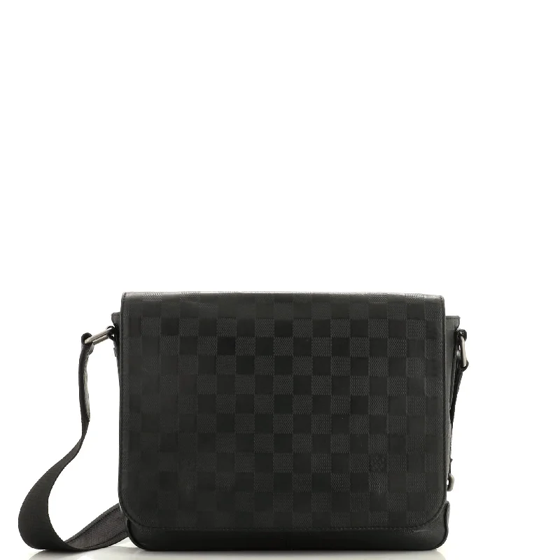 Genuine Bags On Clearance Sale District Messenger Bag Damier Infini Leather PM