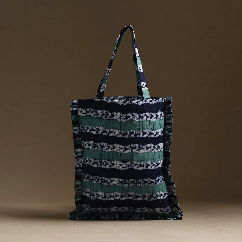 Tote Bag For Everyday Use Handcrafted Cotton Frill Jhola Bag 11