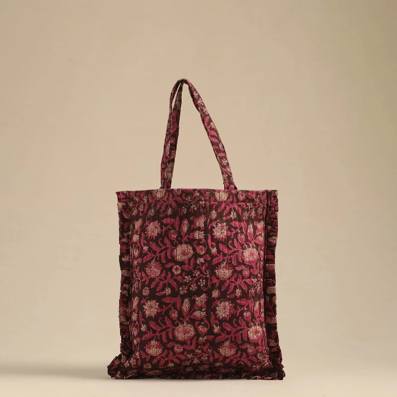 Handbag For Fashion Handcrafted Cotton Frill Jhola Bag 40