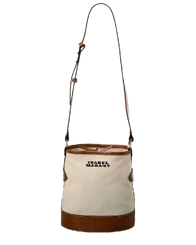 Lightweight Bags For Senior Travelers Isabel Marant Canvas & Leather Shoulder Bag