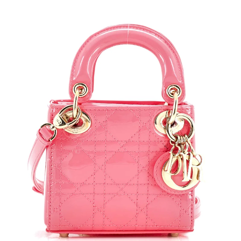 Luxury Bags For Working Professionals Lady Dior Bag Cannage Quilt Patent Micro