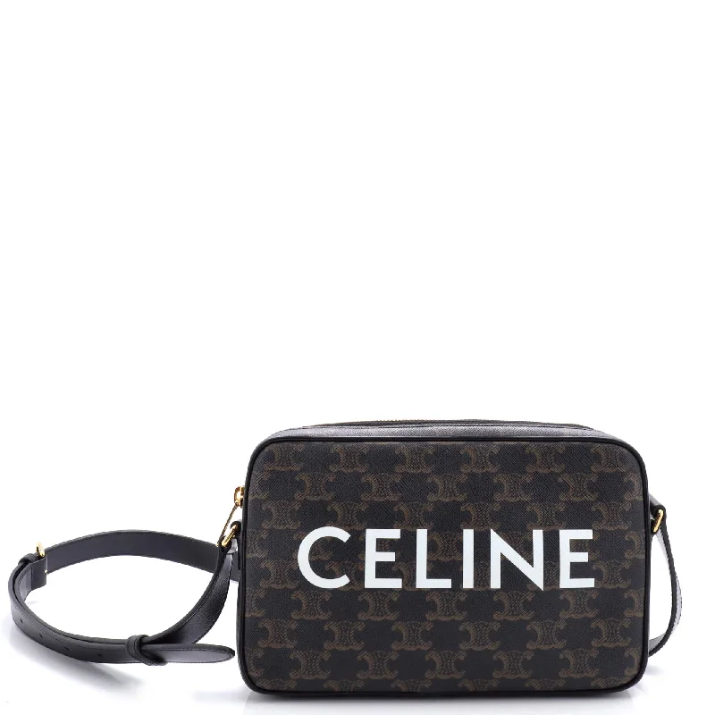 Bags For Personalized Gifts Logo Messenger Bag Triomphe Coated Canvas Medium