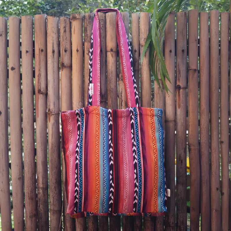 Affordable Handbags Multicolor - Handmade Larona Tote Bag