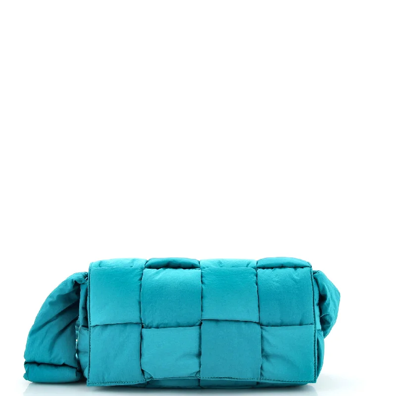Stylish Bags With Discounts Padded Tech Cassette Crossbody Bag Intrecciato Nylon