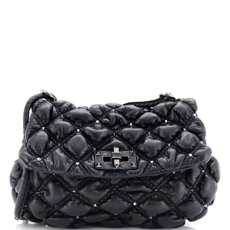Affordable Bags For Budget Shoppers SpikeMe Flap Bag Quilted Leather Medium